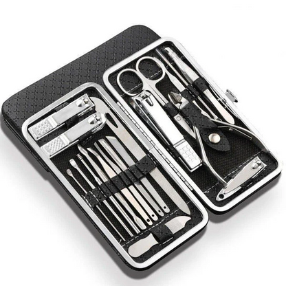 19 in 1 Stainless Steel Nail Clipper Manicure Set Kit
