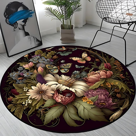 Round Area Rug - Elegant Stylish Design for Home & Office Décor