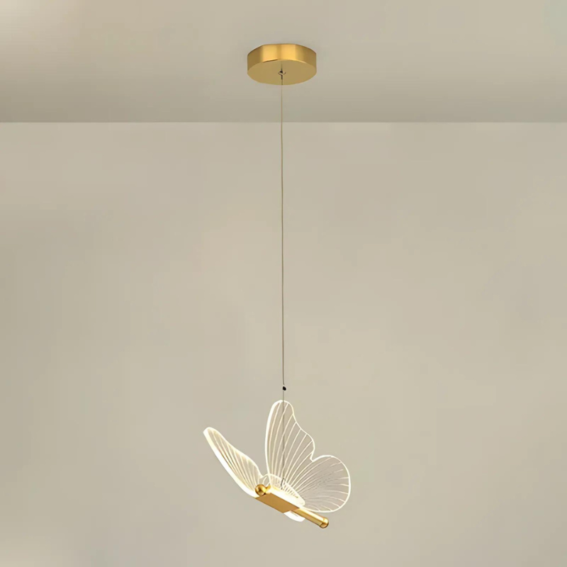 Butterfly LED Pendant Light with Sculpted Wings