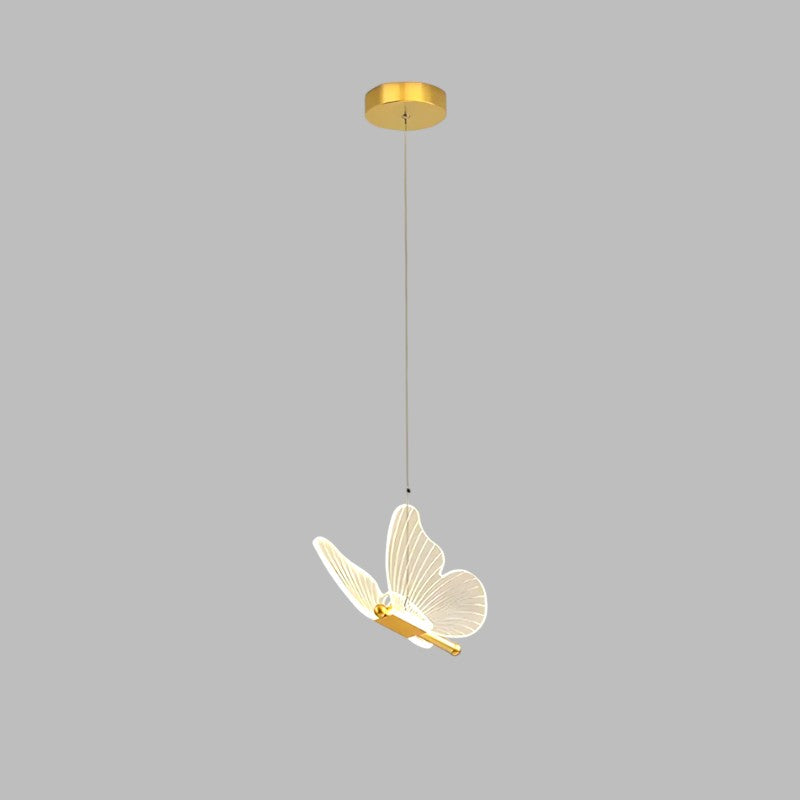 Butterfly LED Pendant Light with Sculpted Wings