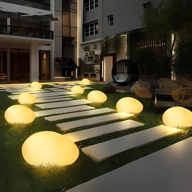 Weatherproof Outdoor Lamp with Remote Control for Home and Garden Use
