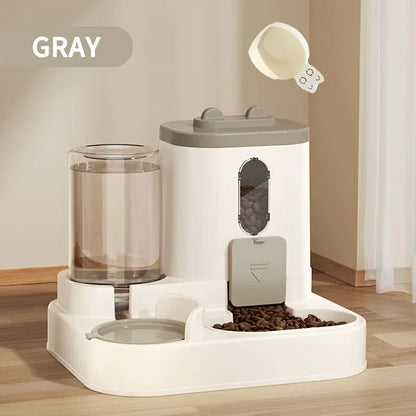 2 in 1 Dog Cat Feeder Water Dispenser