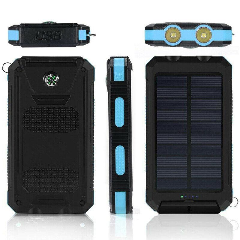 20000mAh Waterproof Solar Power Bank