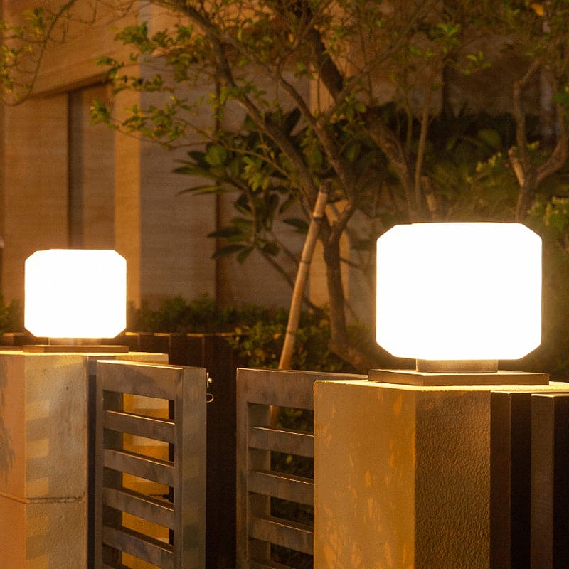 Solar-Powered Acrylic Outdoor Garden Lamp - Elegant Lighting for Home