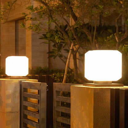 Solar-Powered Acrylic Outdoor Garden Lamp - Elegant Lighting for Home