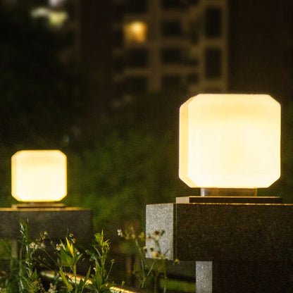 Solar-Powered Acrylic Outdoor Garden Lamp - Elegant Lighting for Home