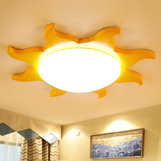 Wooden Acrylic Ceiling Light for Kids Rooms | Stylish & Safe Lighting