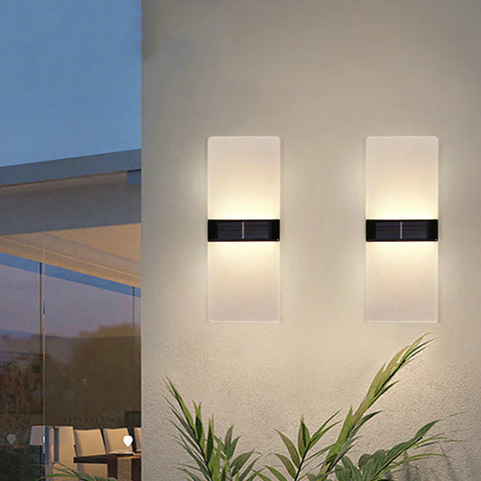 Solar Wall Lamp for Outdoor Use - Waterproof, Energy-Efficient Lighting