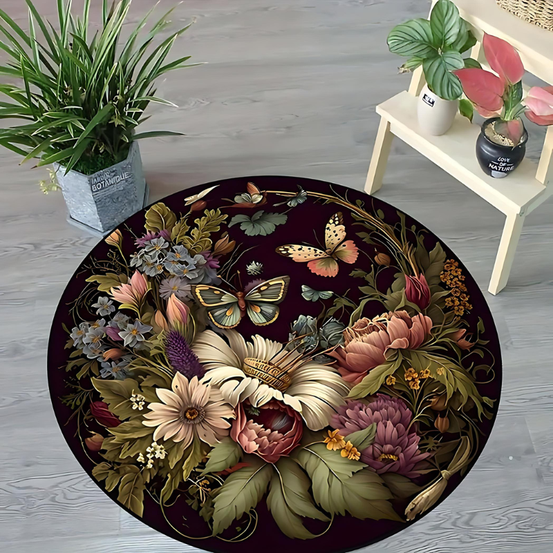 Round Area Rug - Elegant Stylish Design for Home & Office Décor