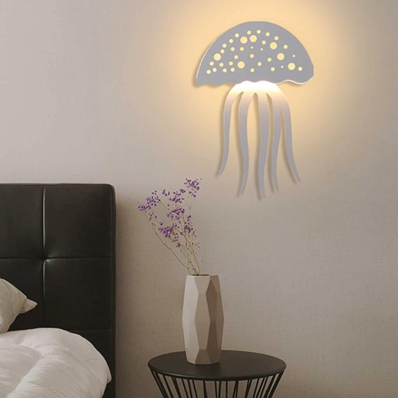 LED Jellyfish Wall Light for Home Decor - Unique Ocean-Inspired Design