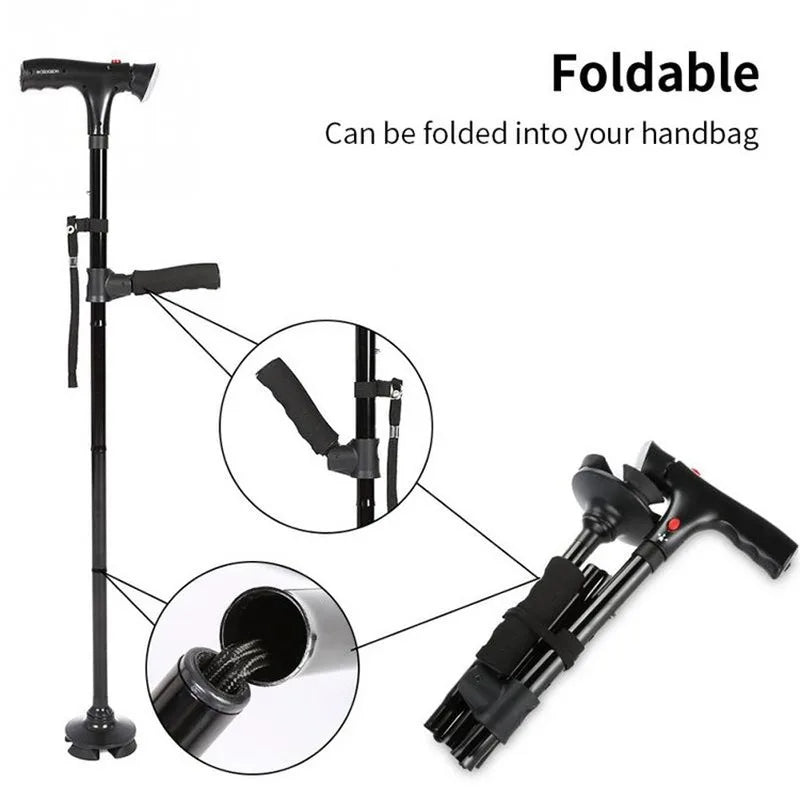 Adjustable Walking Cane for Mobility Support