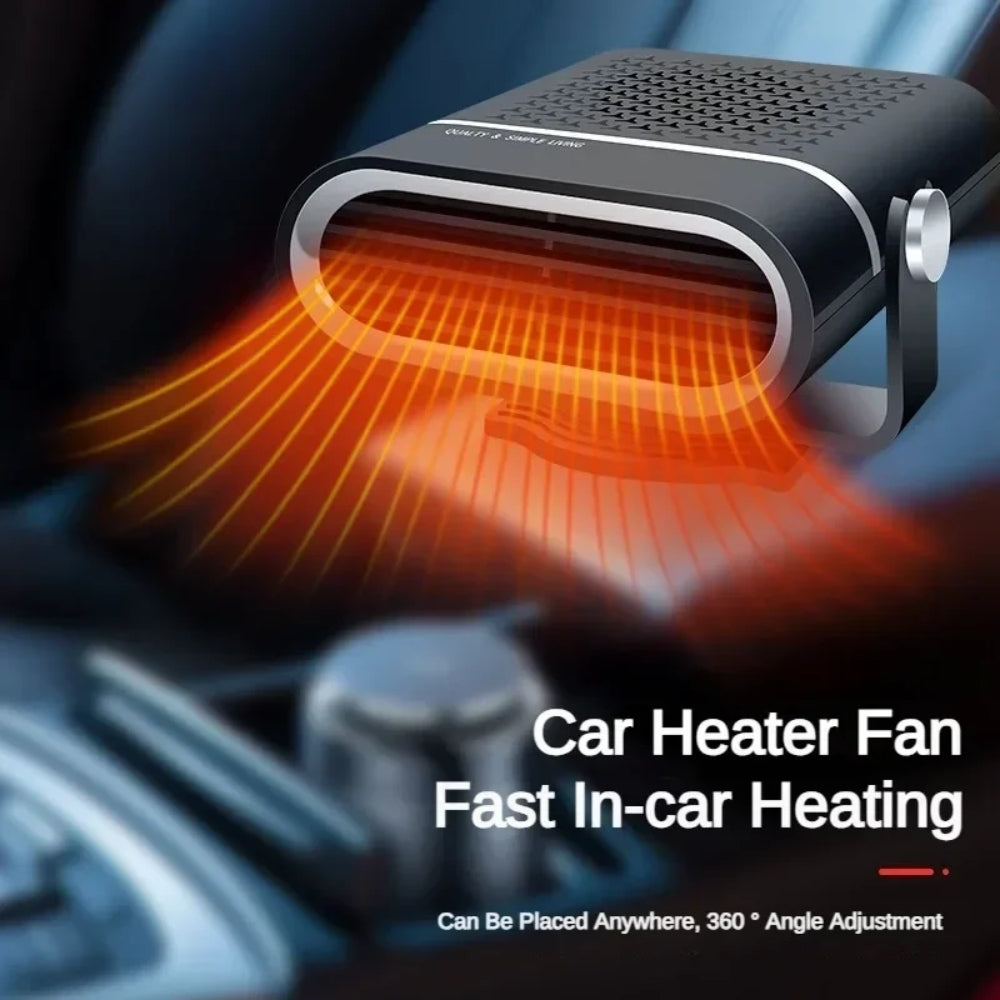 Portable Car Heater 4-in-1 Fan for Heating Cooling Defrosting 12V