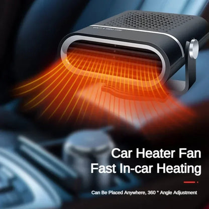 Portable Car Heater 4-in-1 Fan for Heating Cooling Defrosting 12V