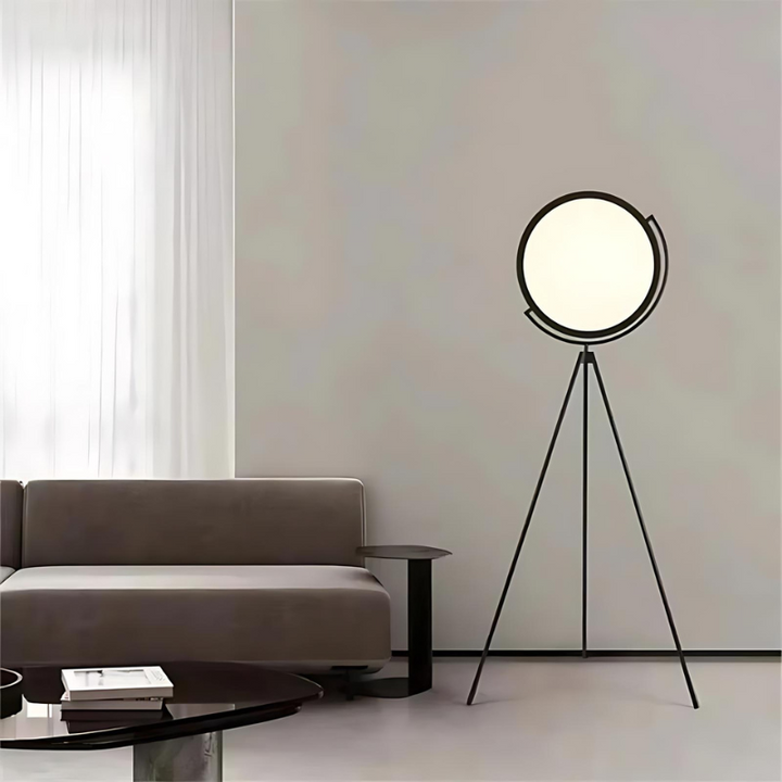 LED Tripod Floor Lamp with Round Head for Living Room