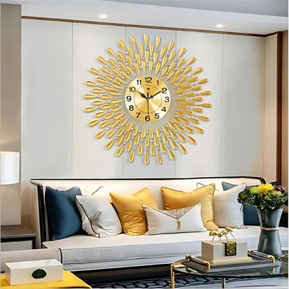 Sparkling Wall Clock for Home Decor – Luxurious Design for Office Style