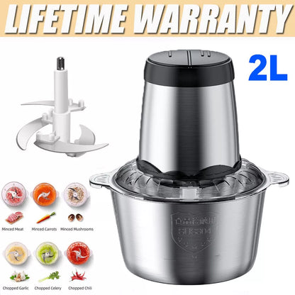 2L Food Chopper Kitchen Appliance Food Processor