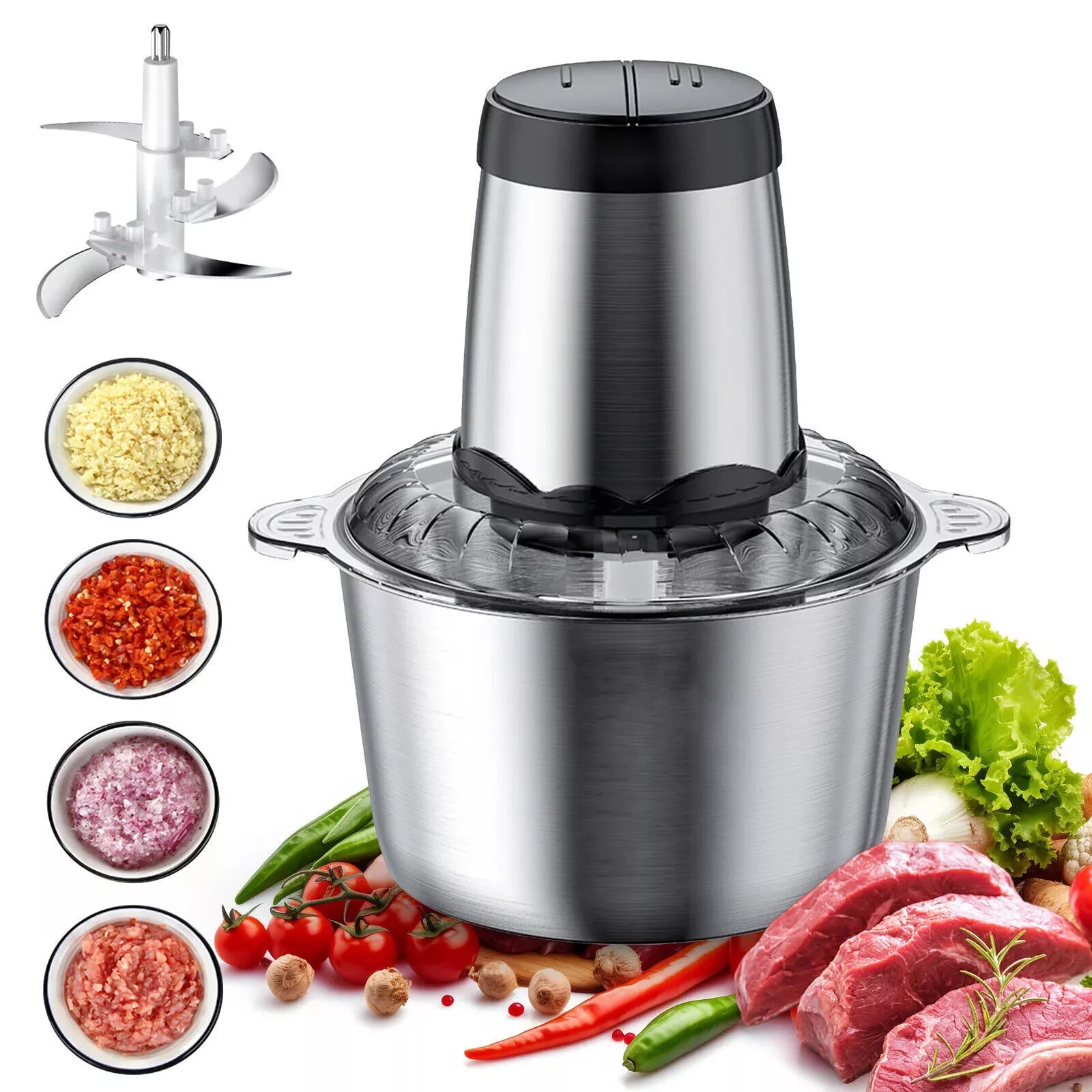 2L Food Chopper Kitchen Appliance Food Processor