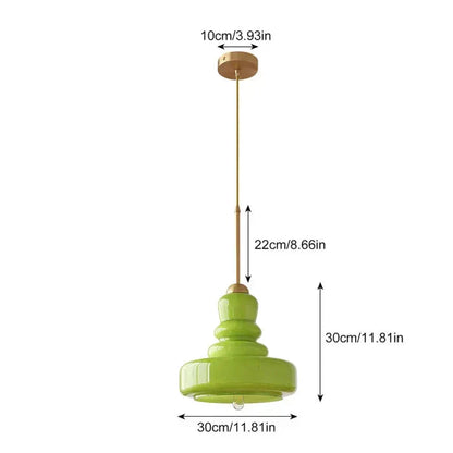 Bauhaus Pumpkin Pendant Light - Modern Glass Fixture for Home & Office