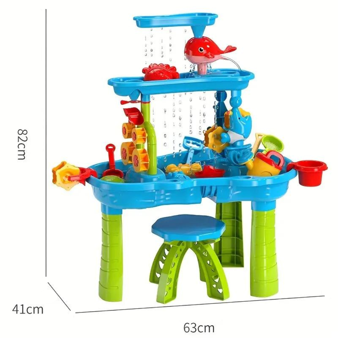 3-Tier Kids Sand Water Table Toy