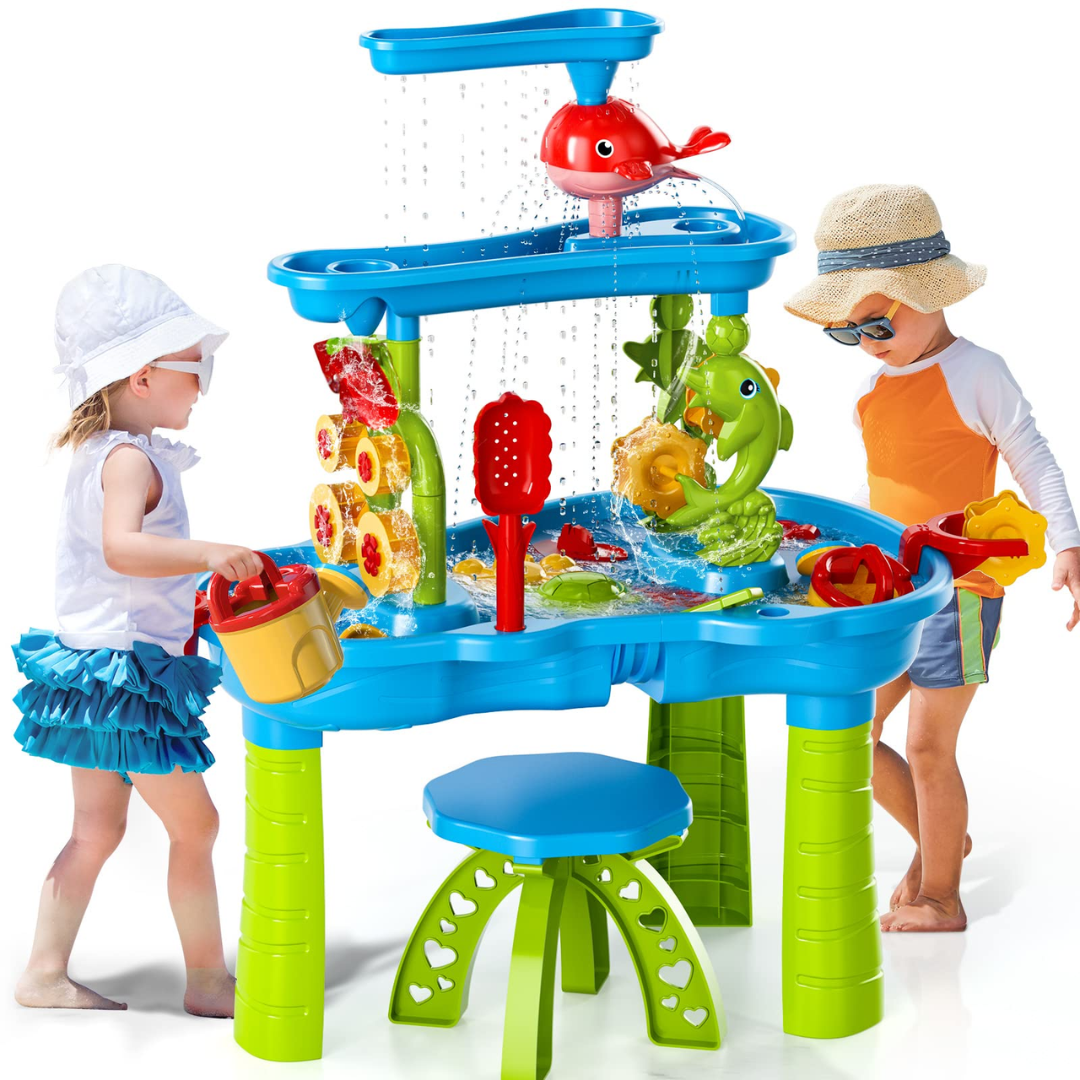 3-Tier Kids Sand Water Table Toy