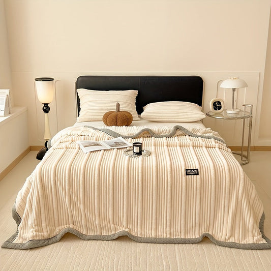Soft Fleece Heat Blanket for Cozy Warmth at Home or Office
