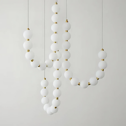 Elegant White Chandelier for Living Room and Office Decor, Stylish Lighting