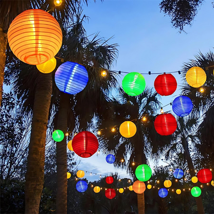 Solar String Lights for Outdoor Atmosphere – Eco-Friendly Lantern Decor