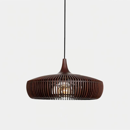 Walnut Wood Pendant Light for Home and Office Decor, Stylish Lighting