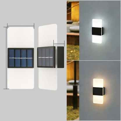 Solar Wall Lamp for Outdoor Use - Waterproof, Energy-Efficient Lighting