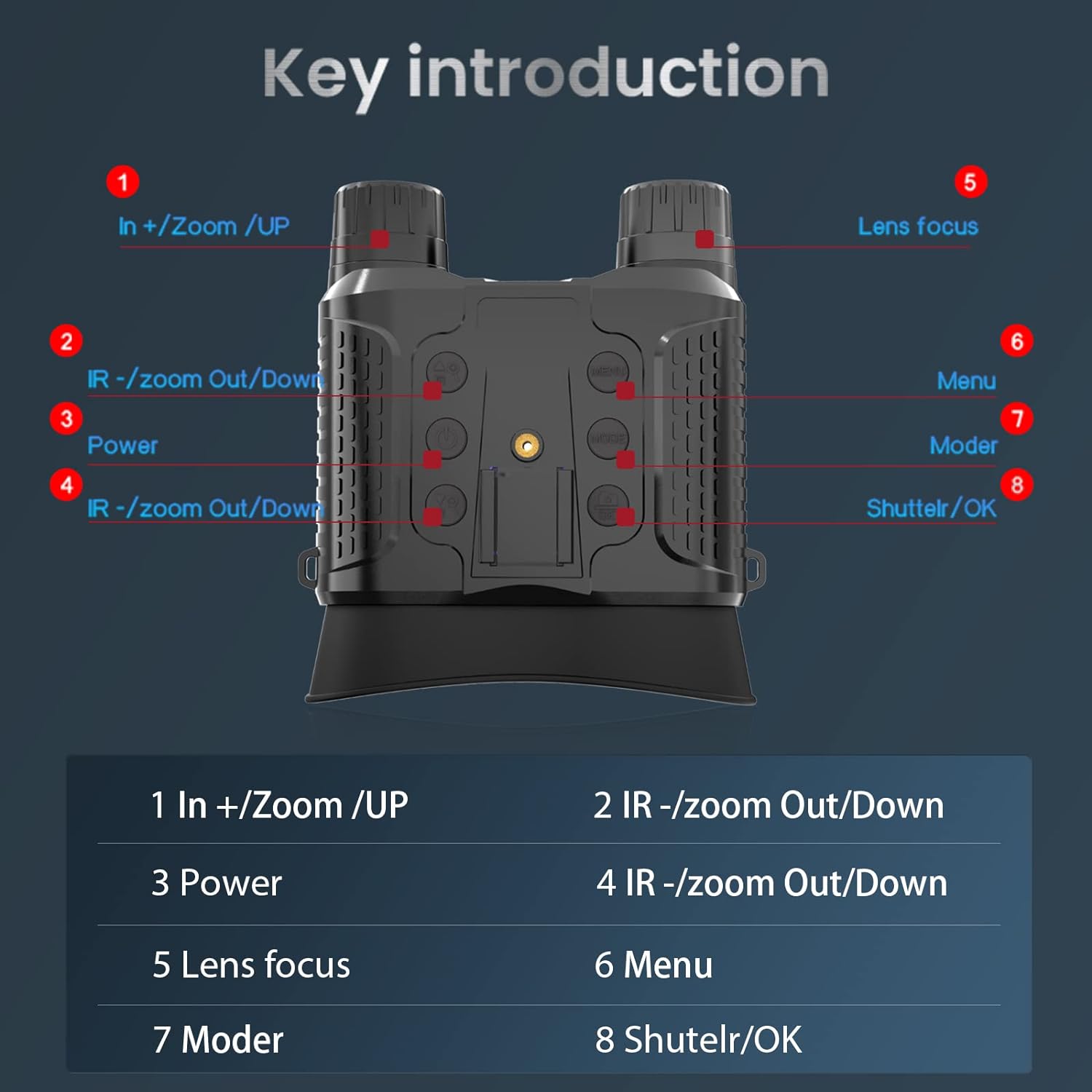 3D Night Vision Goggles Binoculars for Hunting and Outdoor Activities