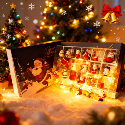 Christmas Advent Calendar gift with 24 Mini Figurines