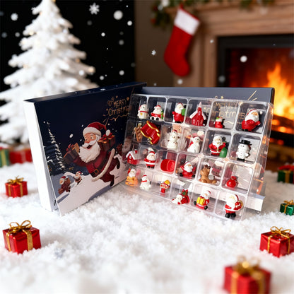Christmas Advent Calendar gift with 24 Mini Figurines