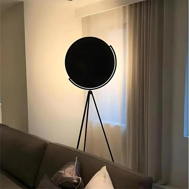 LED Tripod Floor Lamp with Round Head for Living Room