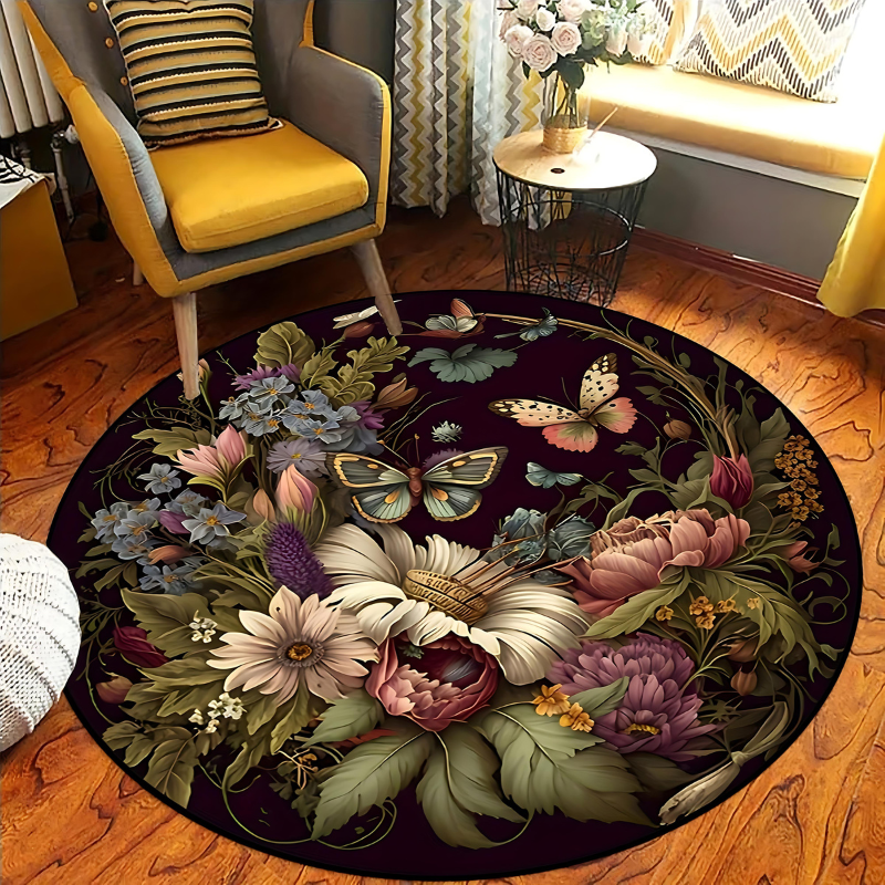 Round Area Rug - Elegant Stylish Design for Home & Office Décor