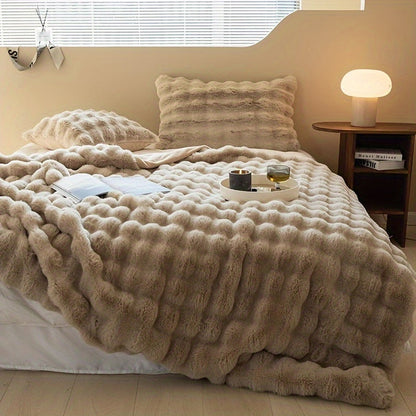 Plush Blanket for Ultimate Relaxation at Home or Office Comfort