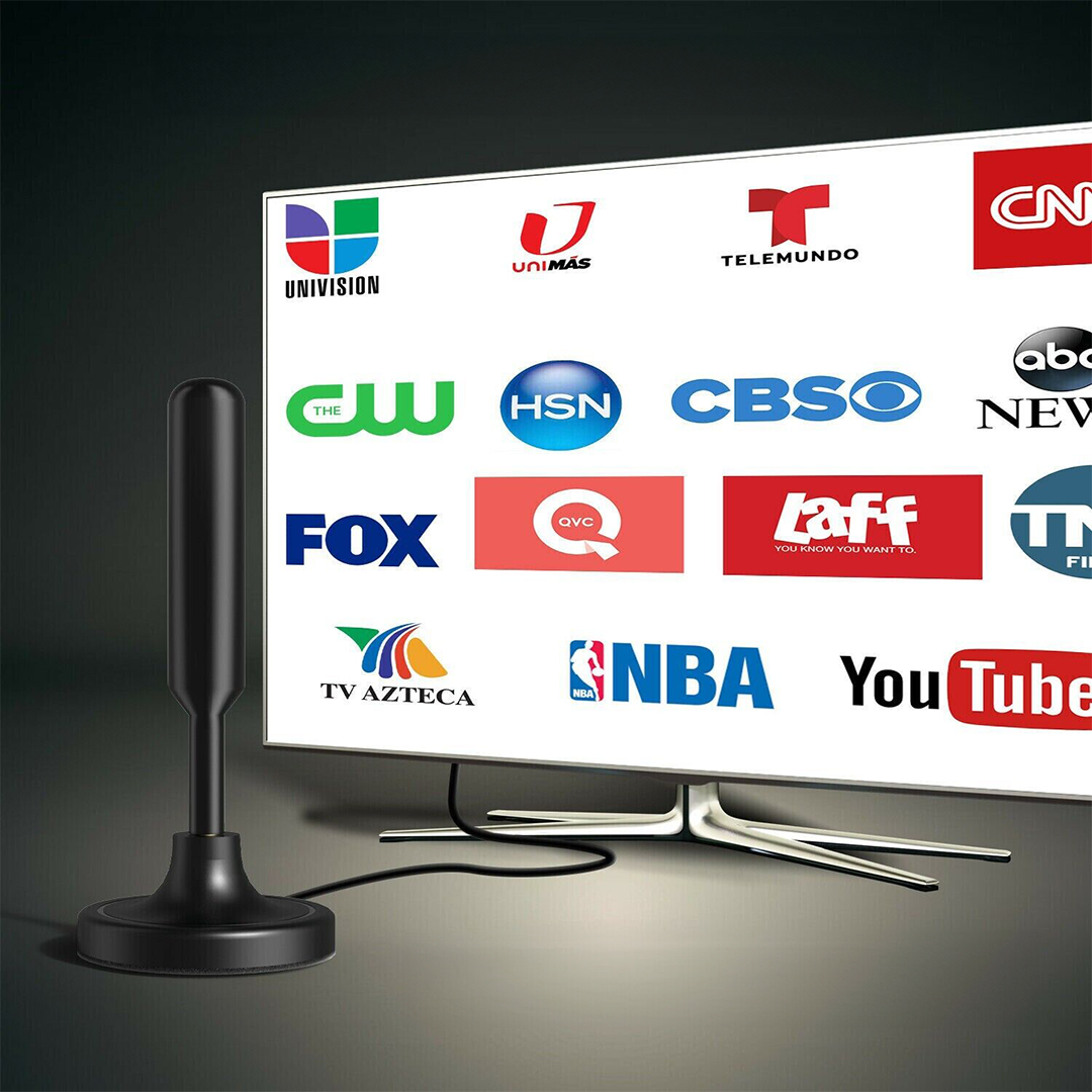 4K HDTV Antenna – Magnetic Digital TV Antenna for Indoor HD Reception