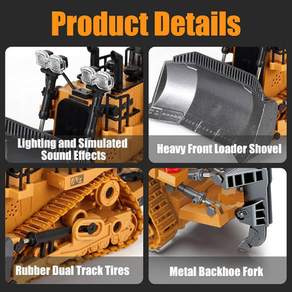 4WD Remote Control Excavator Bulldozer Dump Truck