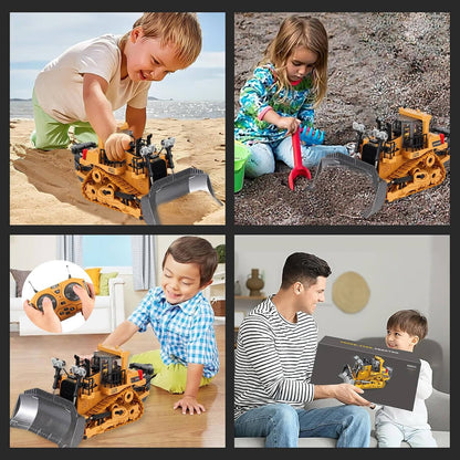 4WD Remote Control Excavator Bulldozer Dump Truck