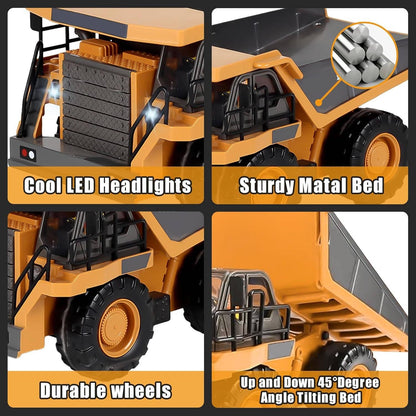 4WD Remote Control Excavator Bulldozer Dump Truck