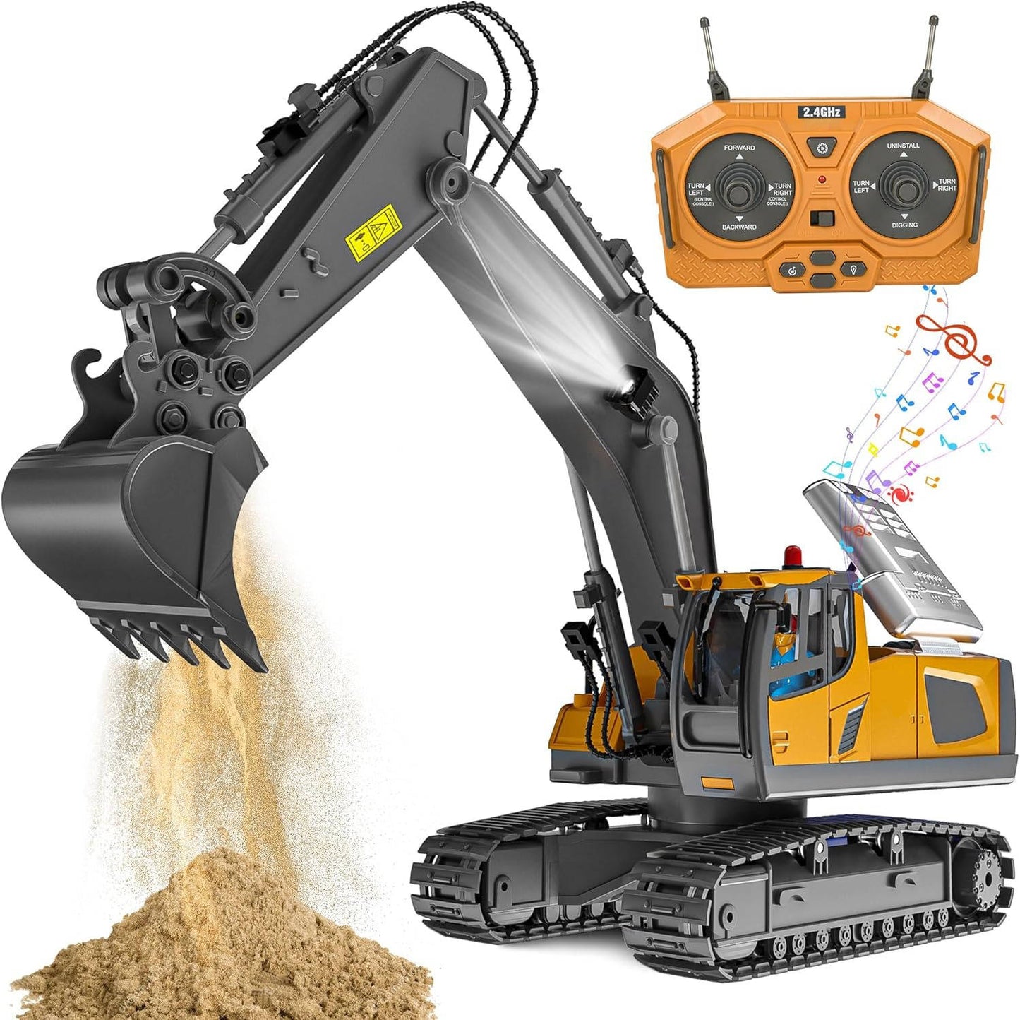 4WD Remote Control Excavator Bulldozer Dump Truck
