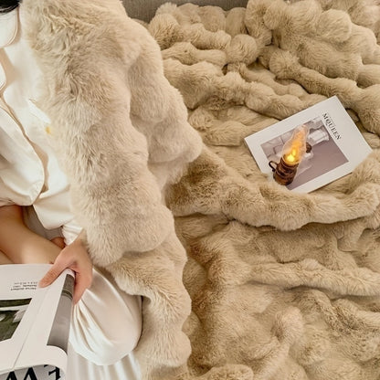 Plush Blanket for Ultimate Relaxation at Home or Office Comfort