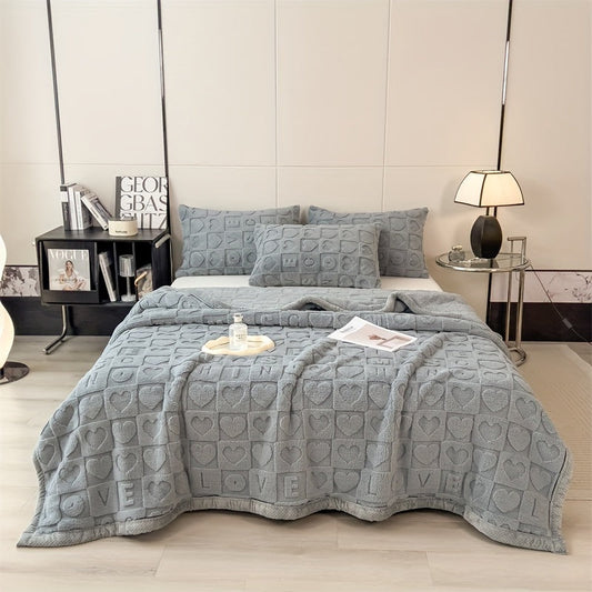 Ultra-Soft Coral Fleece Blanket for Cozy Home and Office Comfort