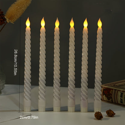 Wireless LED Flameless Candles Set of 6 - Realistic Flame for Home Decor