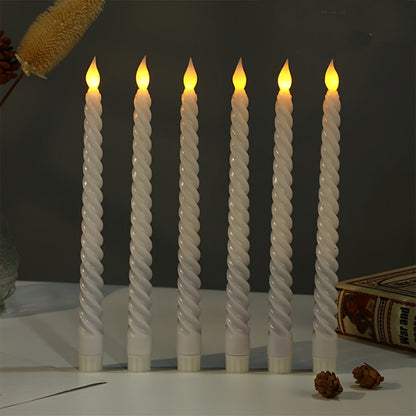 Wireless LED Flameless Candles Set of 6 - Realistic Flame for Home Decor