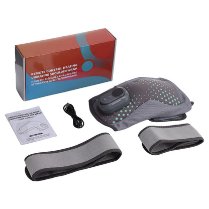 Heating Vibration Shoulder Wrap Pad Remote Control