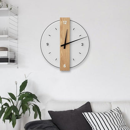 Elegant Wood Wall Clock for Home and Office Decor - Modern Design