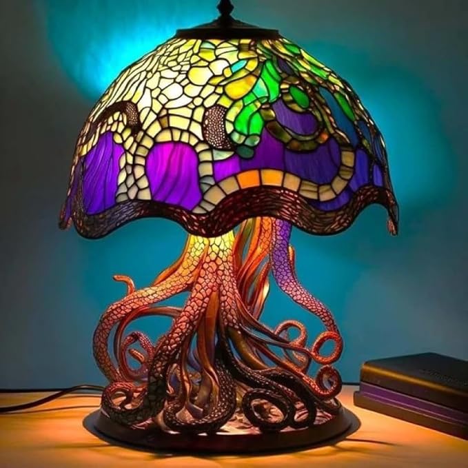 Stained Glass Mushroom Table Lamp 9 Styles