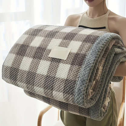 Coral Fleece Blanket for Year-Round Comfort, Ultra-Soft and Cozy