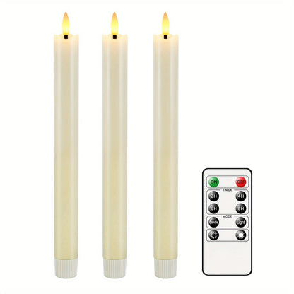 Flameless LED Cone Candles Set of 6 - Safe for Home Decor & Events