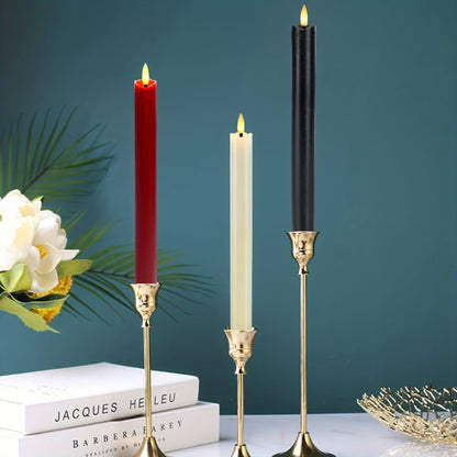 Flameless LED Cone Candles Set of 6 - Safe for Home Decor & Events
